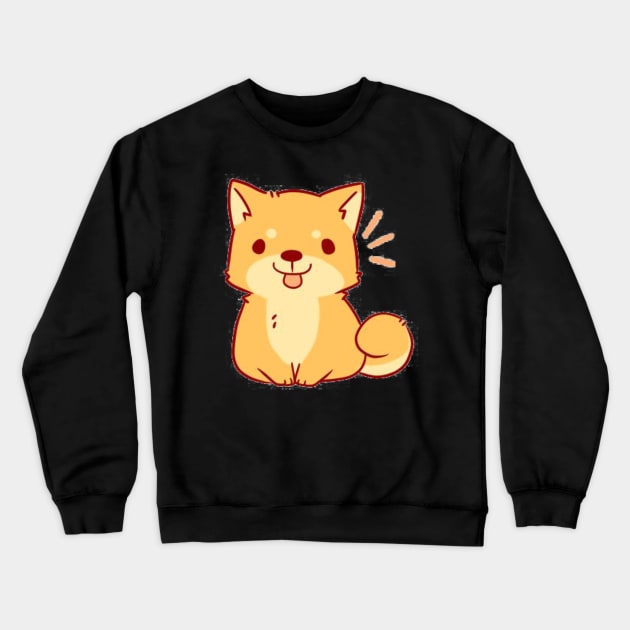 Cute corgi Crewneck Sweatshirt by Honu Art Studio